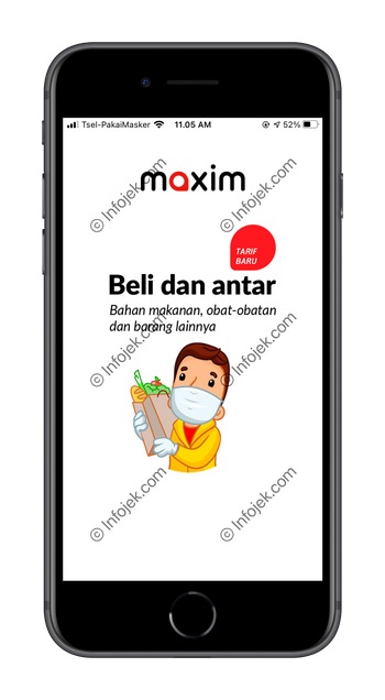 1 Buka Aplikasi Maxim Customer